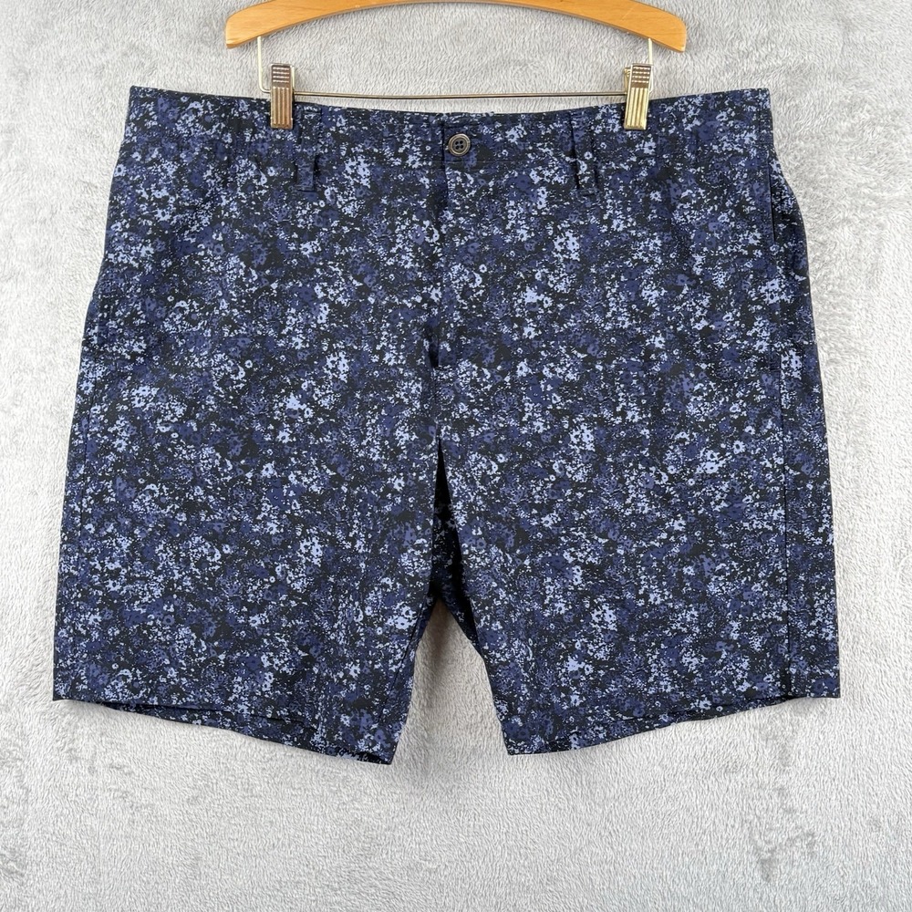 Under Armour‎ Shorts Mens 40 Blue Floral Poly Performance Golf Activewear Preppy